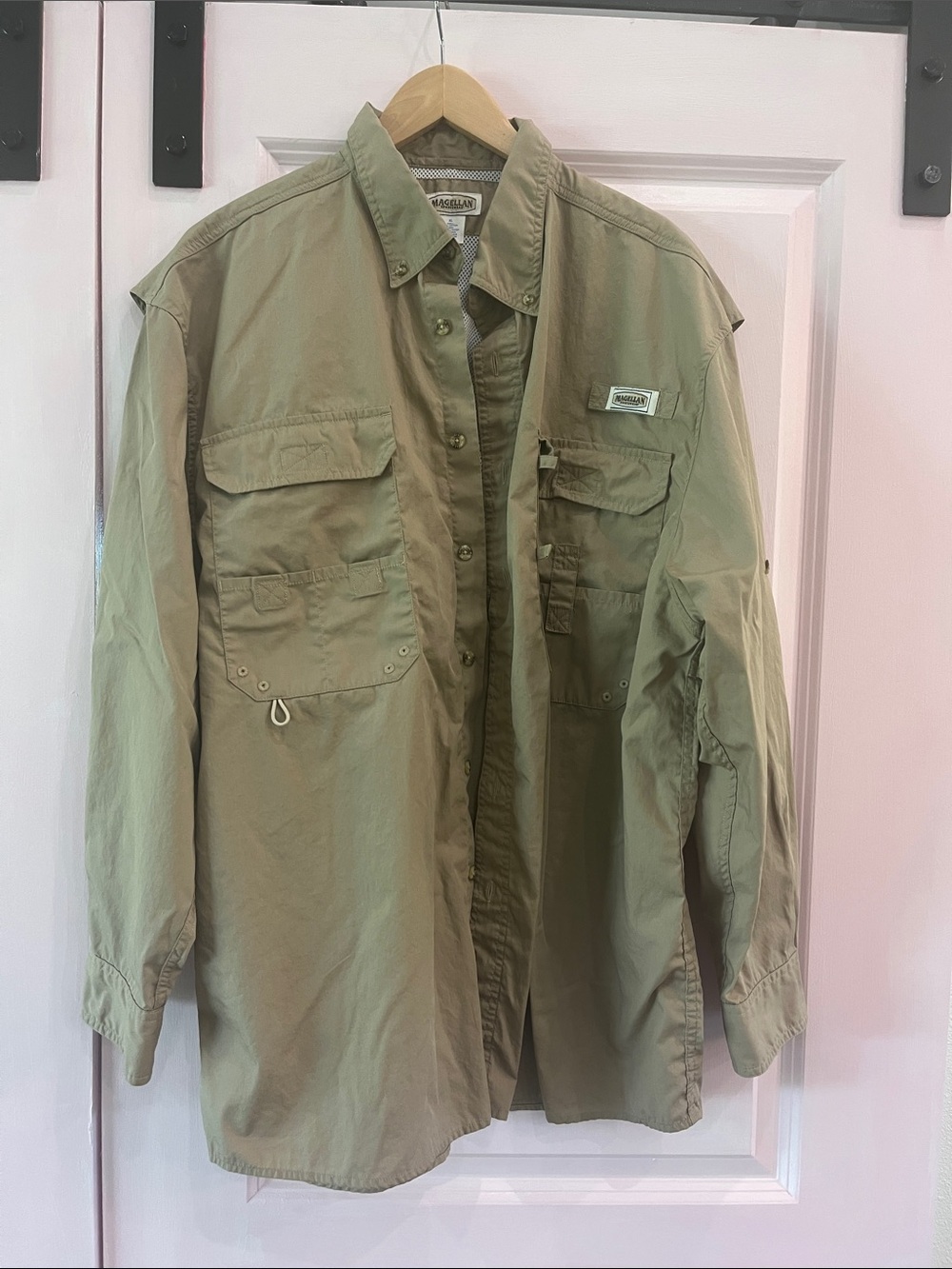 Magellan Outdoors Men's Olive Tactical Field Shirt Jacket
